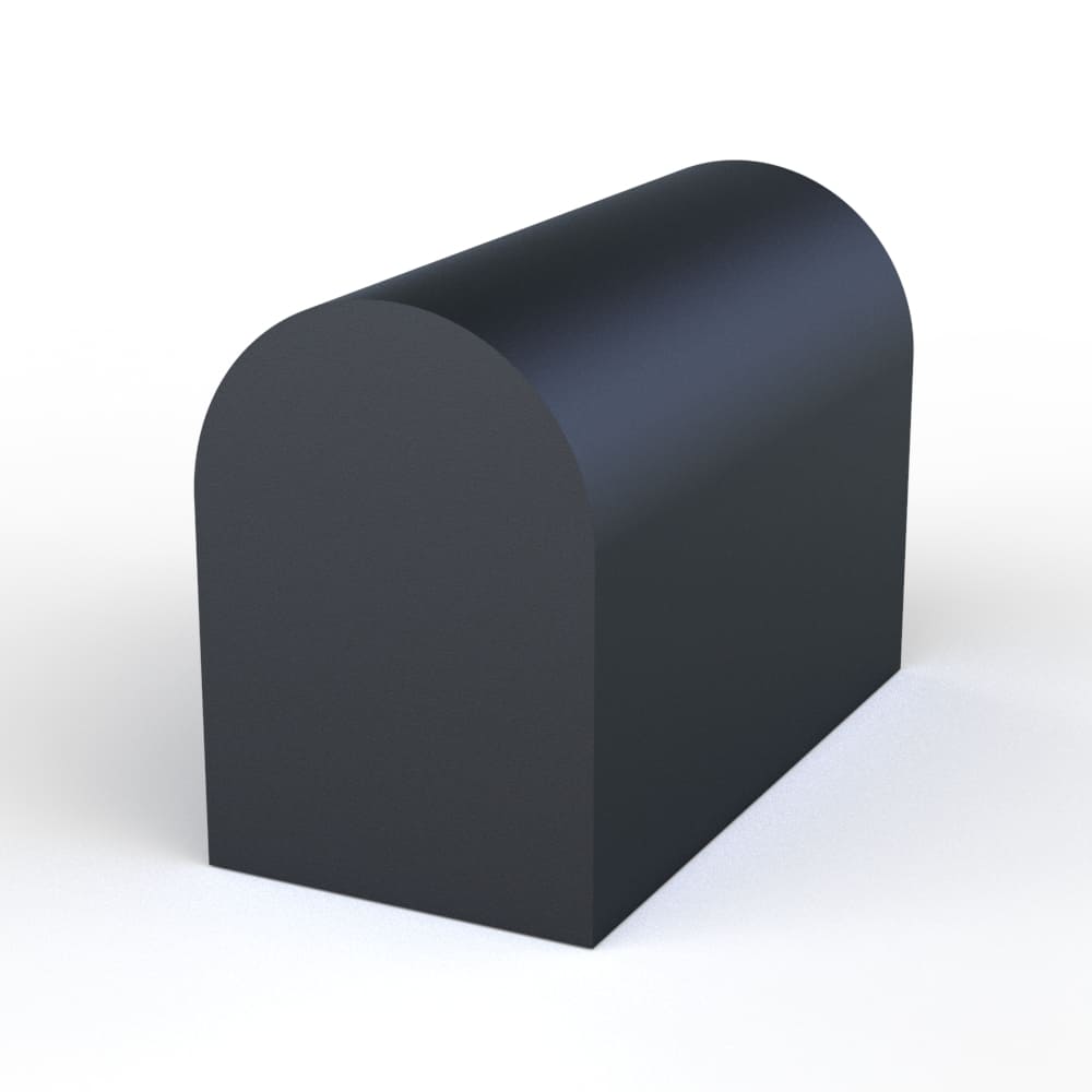 Halfronde rubberprofielen