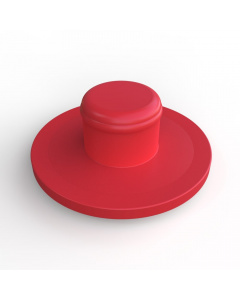 rubber trapdoppen rood