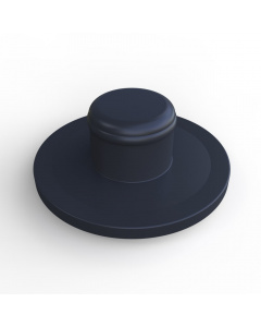 rubber trapdoppen zwart