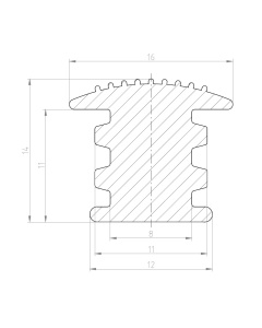 Rubber traptredeprofiel