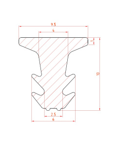 traptrede profiel rubber