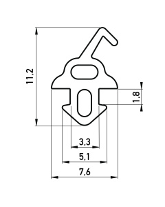 rubber kozijnprofiel