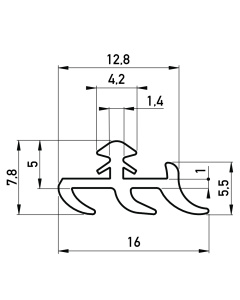 rubber kozijn/deurafdichting