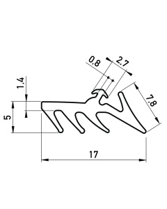 rubber kozijn/deurafdichting