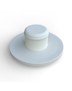 rubber trapdoppen wit