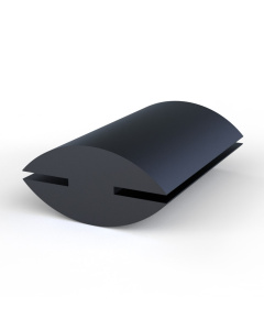 Rubber H-profiel inw, 2.5 + 2.5 mm, BxH: 8x6.2 mm