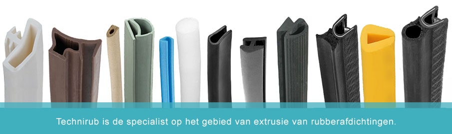 Technirub is de specialist op het gebied van extrusie van rubberafdichtingen.