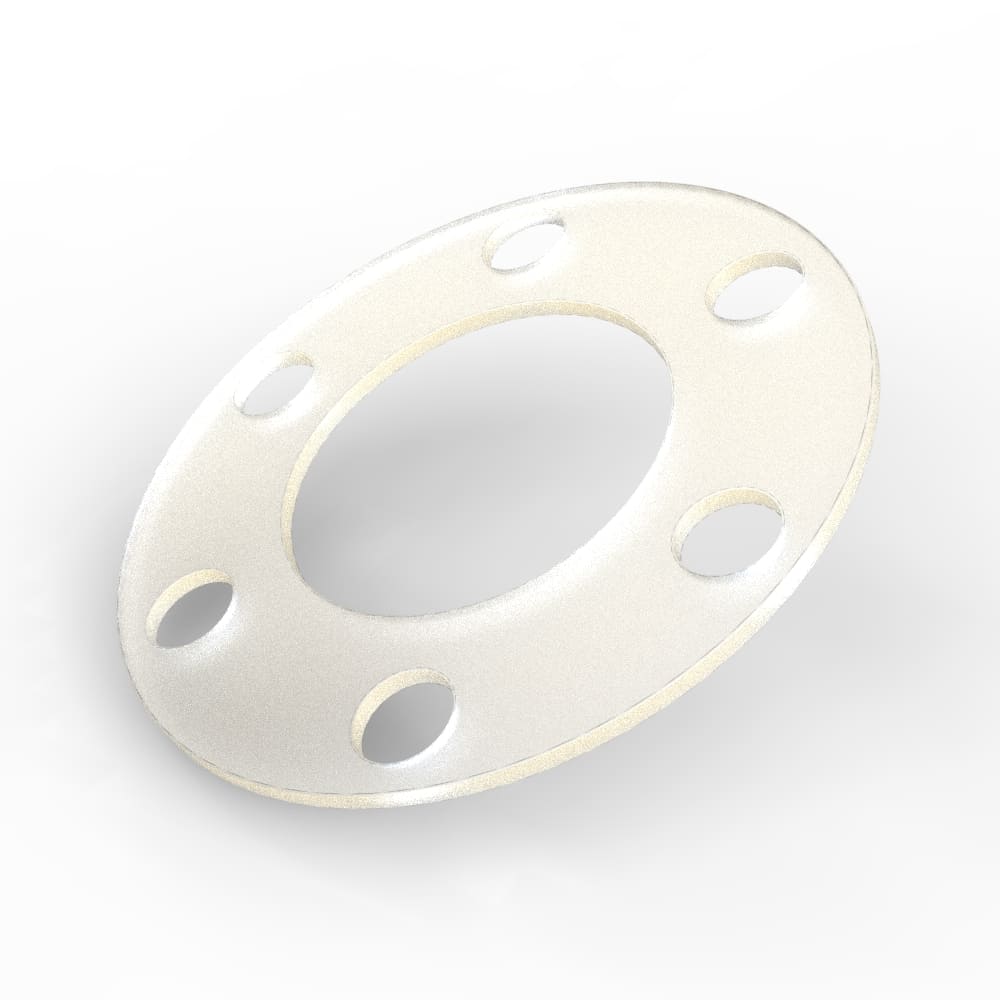 Translucente silicone flenspakkingen met boutgaten