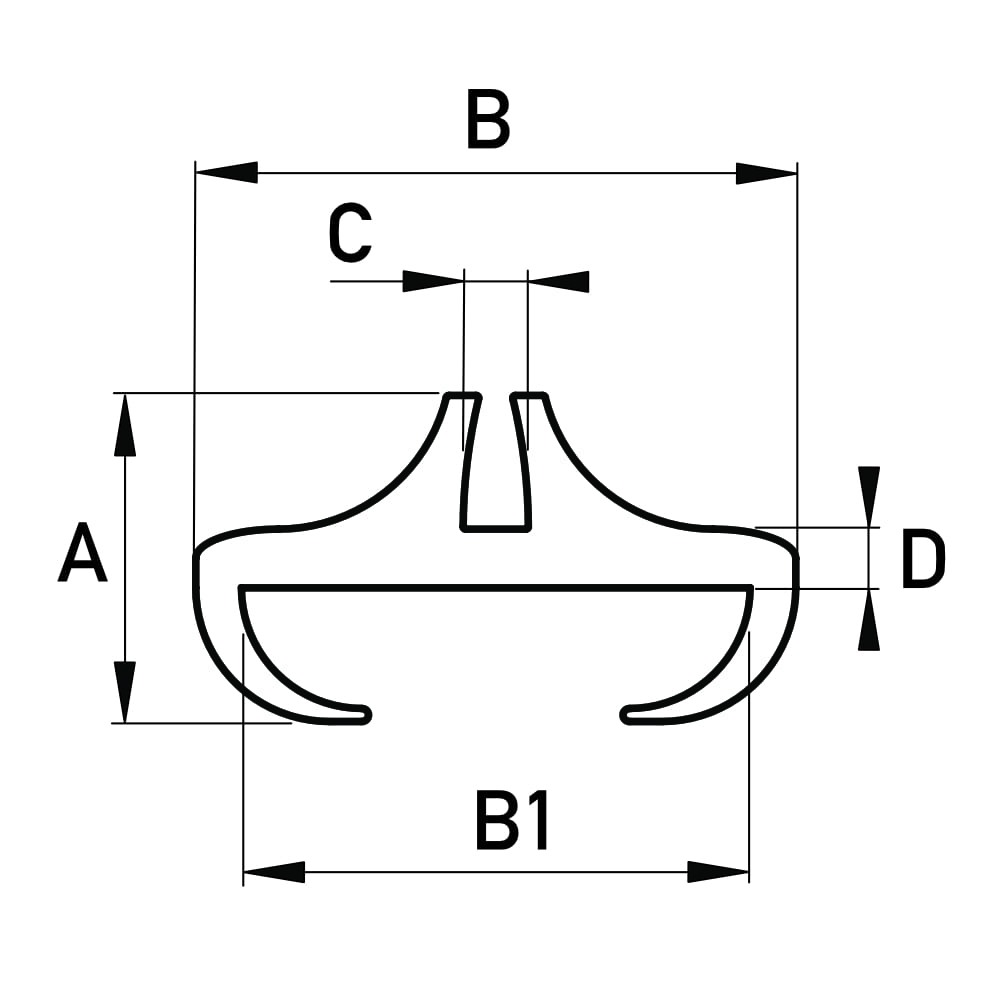 Brede raamrubbers