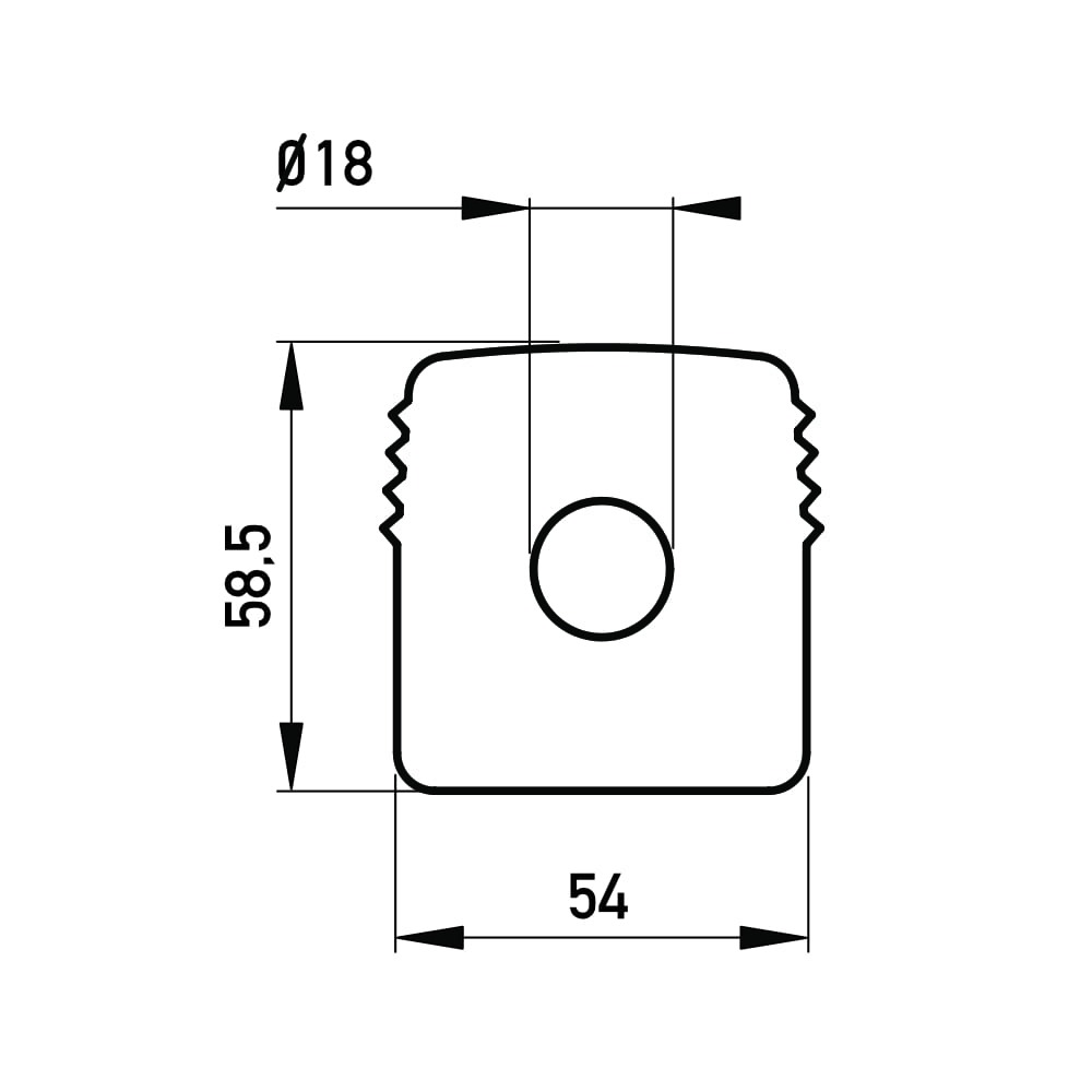 stenenklem rubber profiel